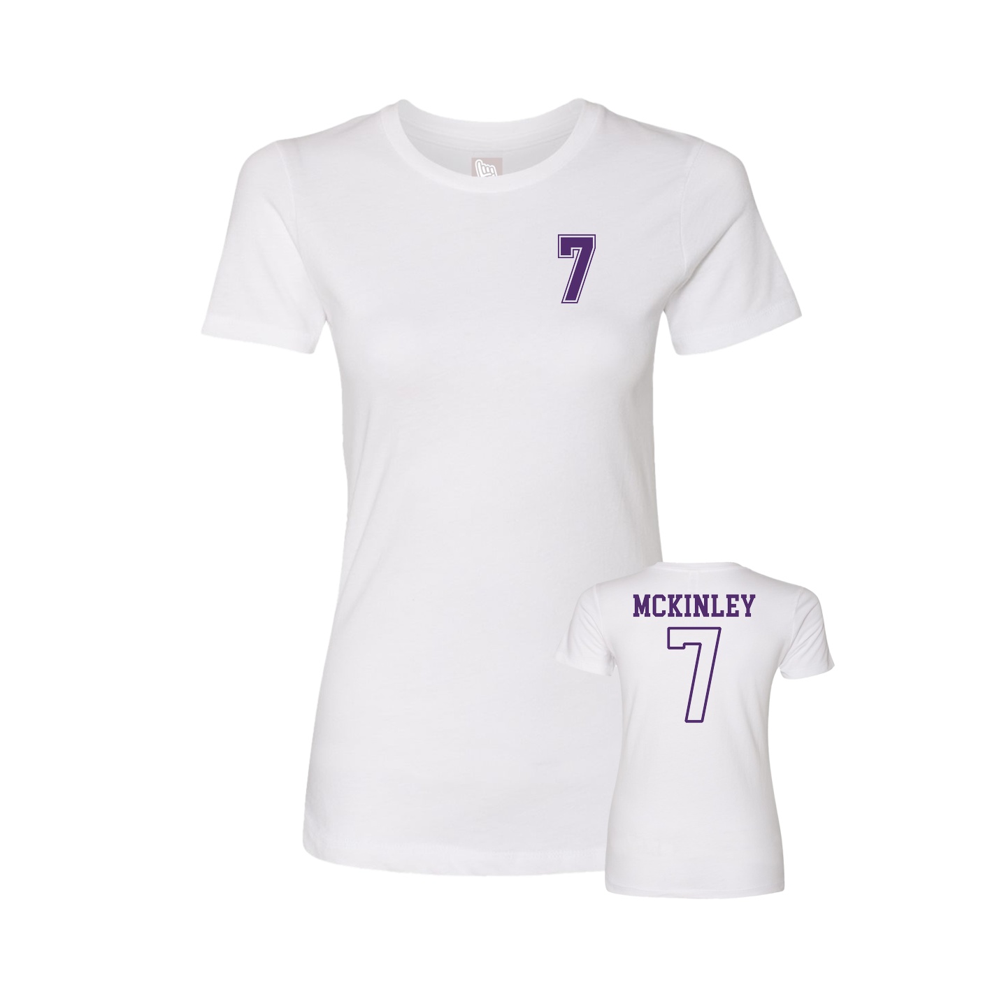 Womens Tee — Chest Back in White