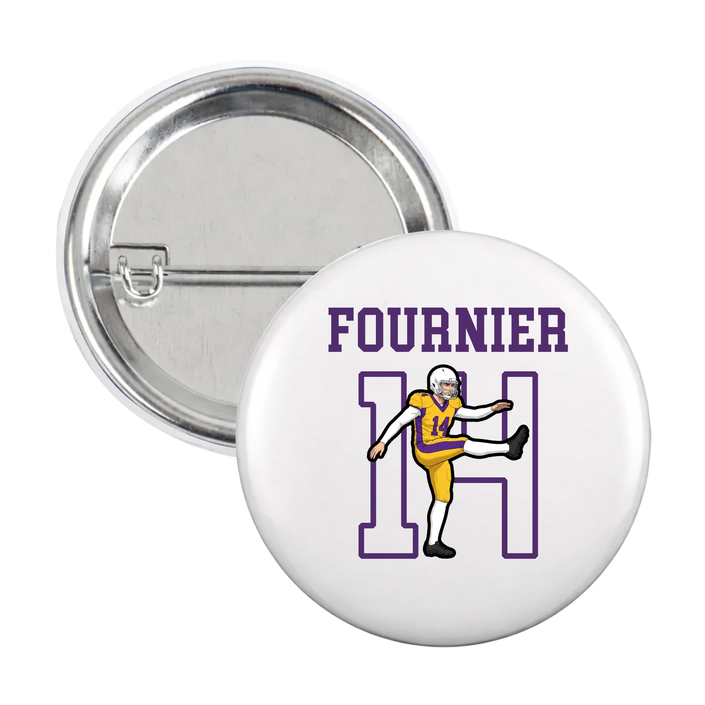 Game Day Button — Shirsey in White