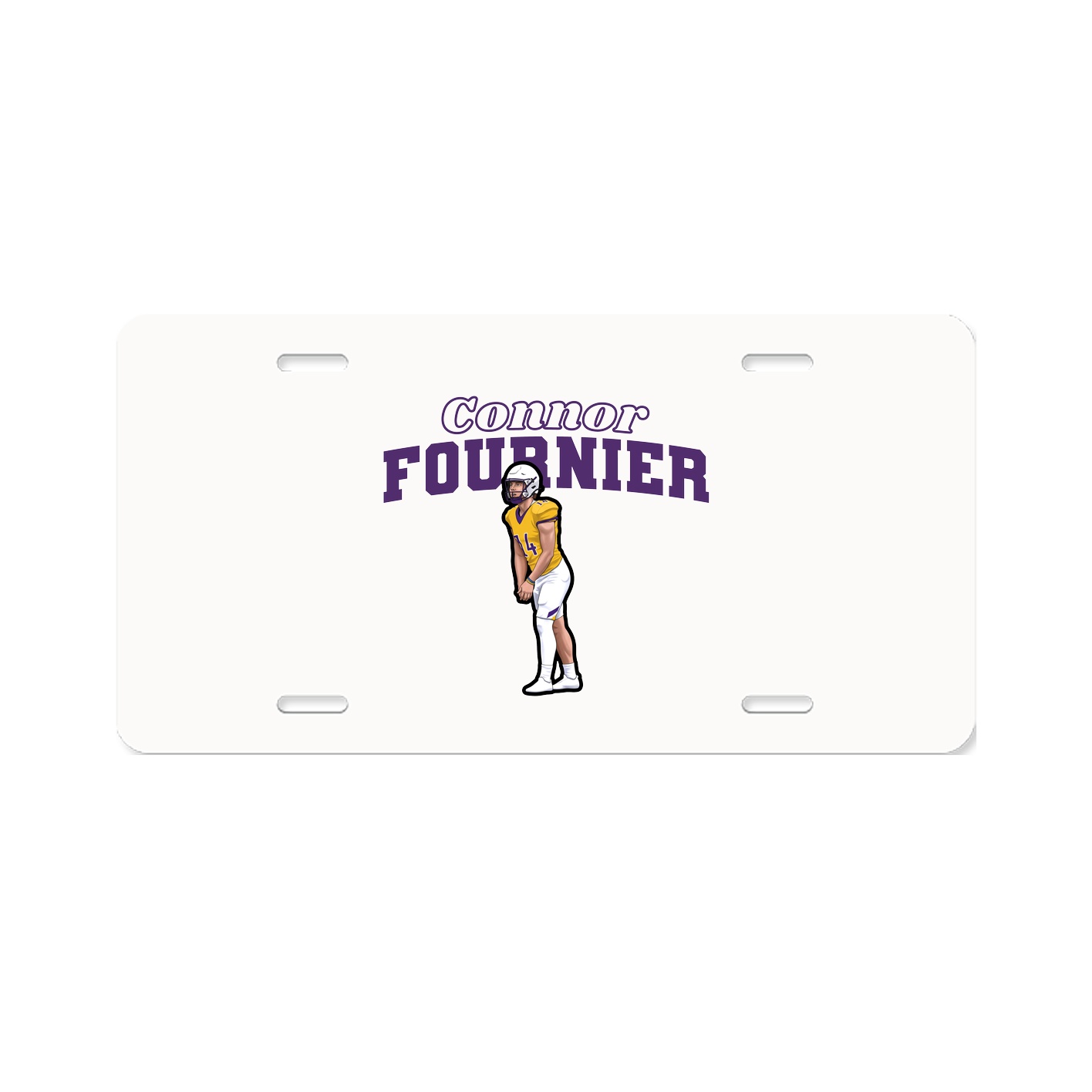 License Plate — Name Arch in Classic