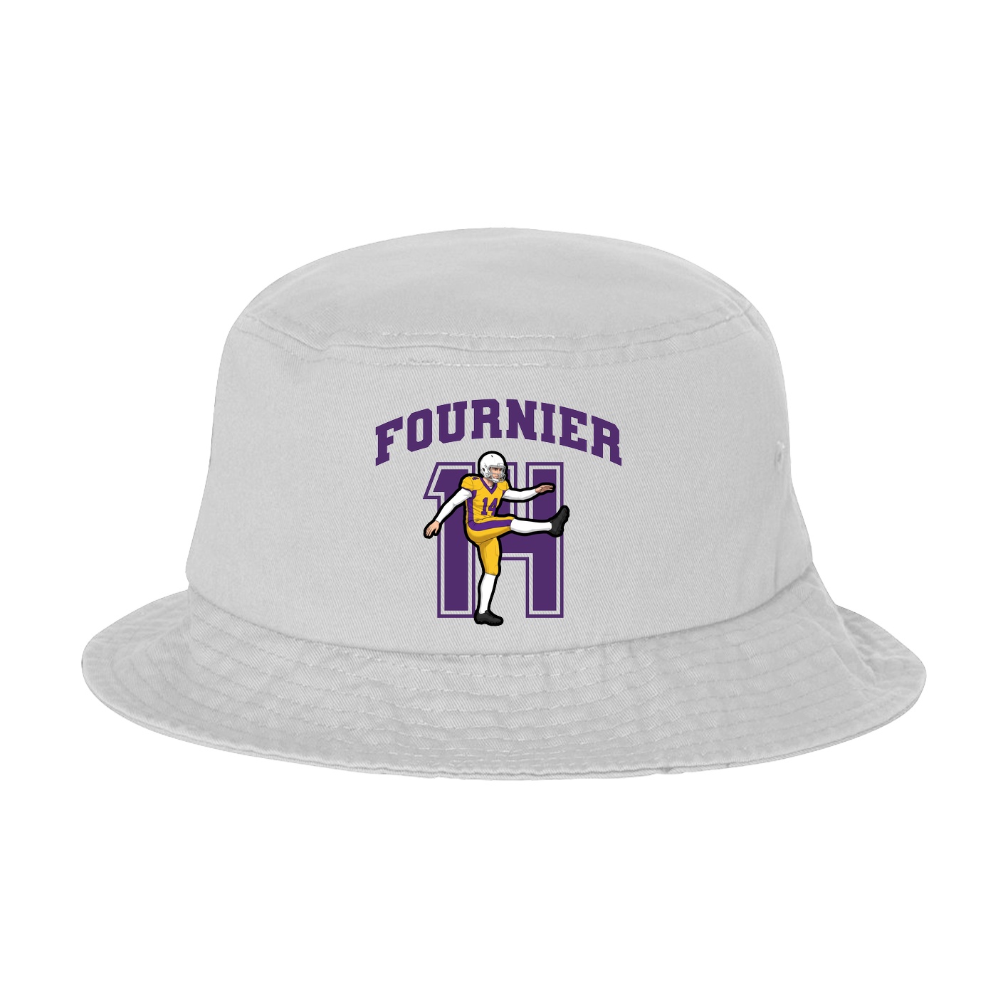 Bucket Cap — Number in White