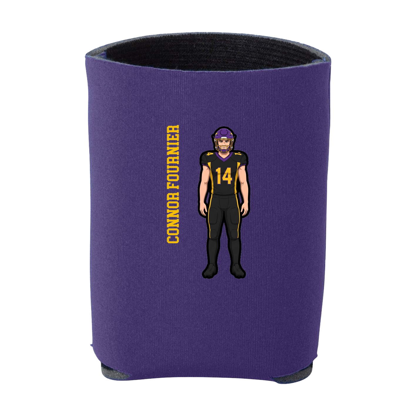 Can Holder — Name Vertical in Purple