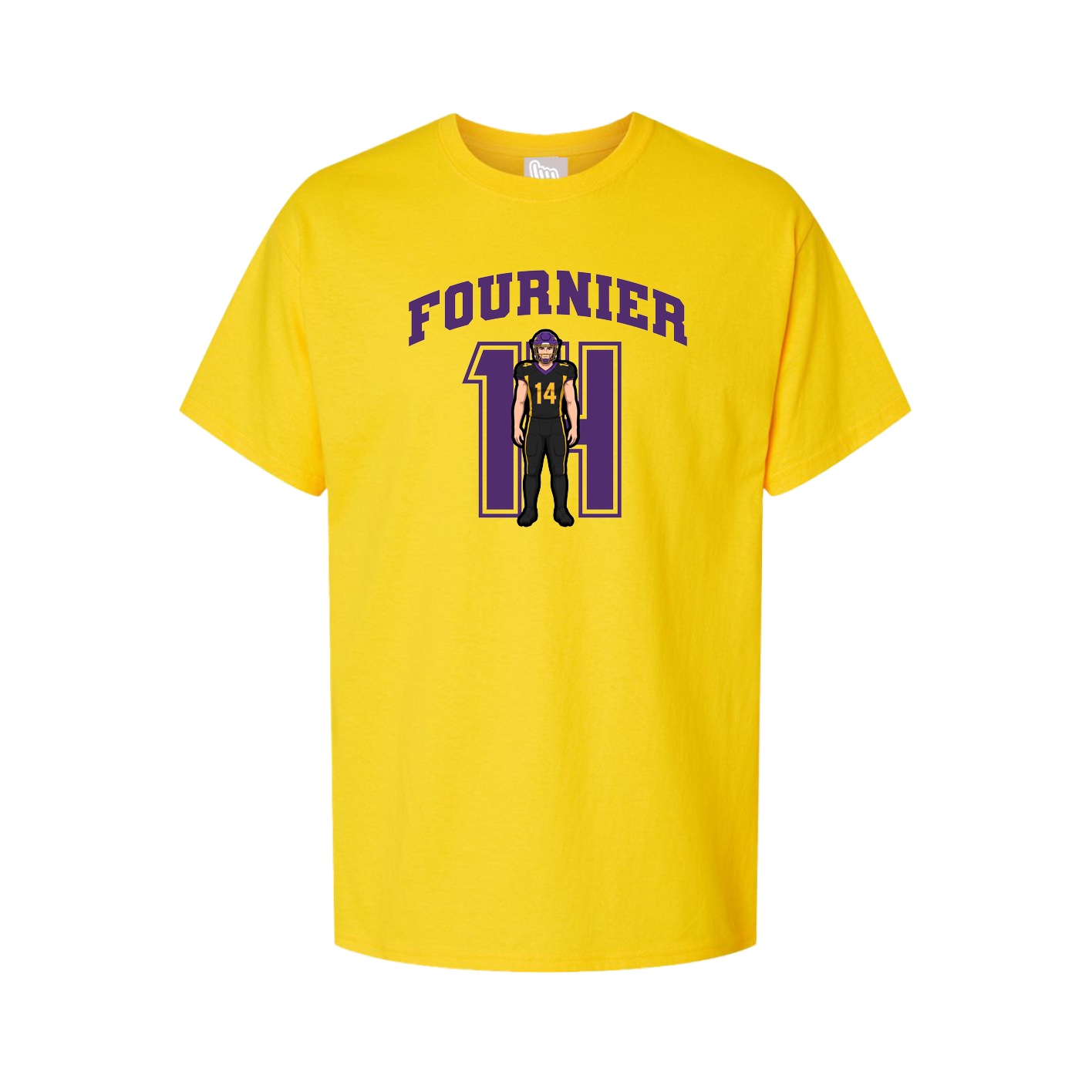 Youth Tee — Number in Gold