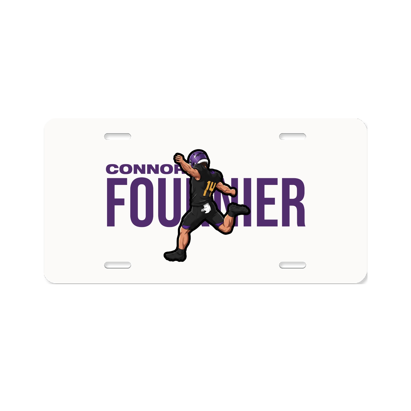 License Plate — Player Name in Classic