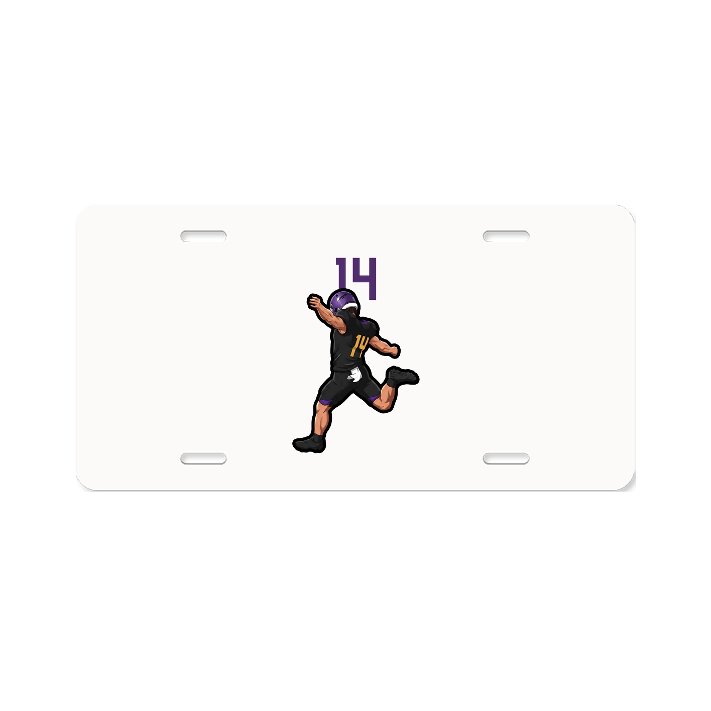 License Plate — Number Top in Classic