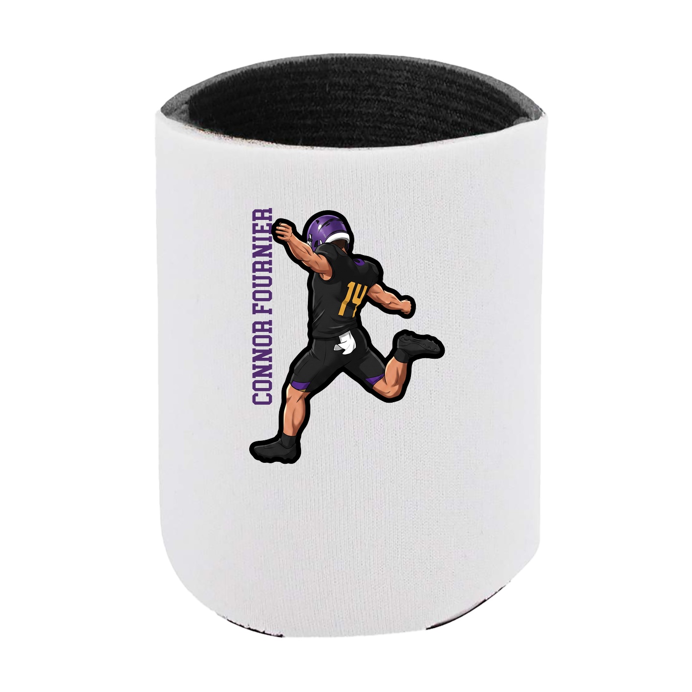 Can Holder — Name Vertical in White