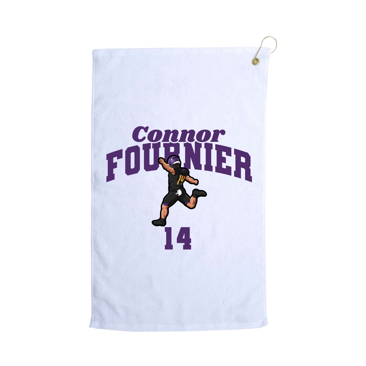 Golf Towel — Signature Arch in White