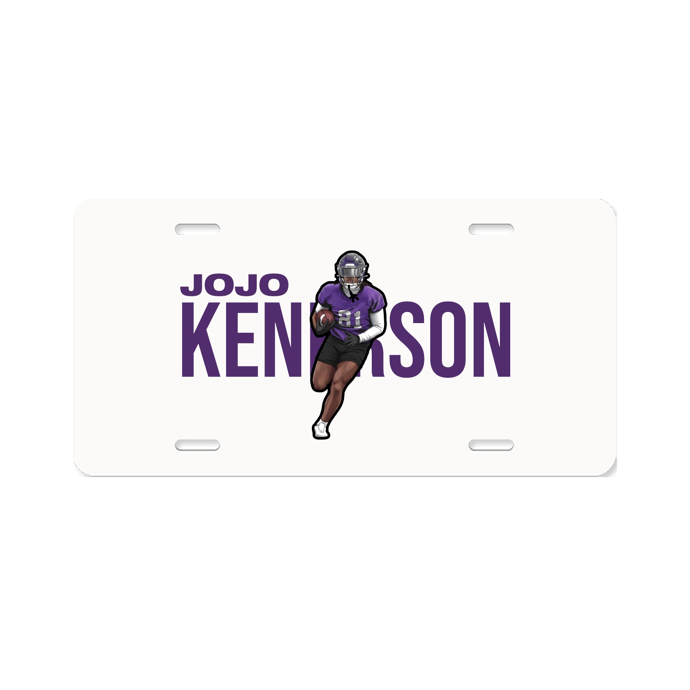 License Plate — Player Name in Classic