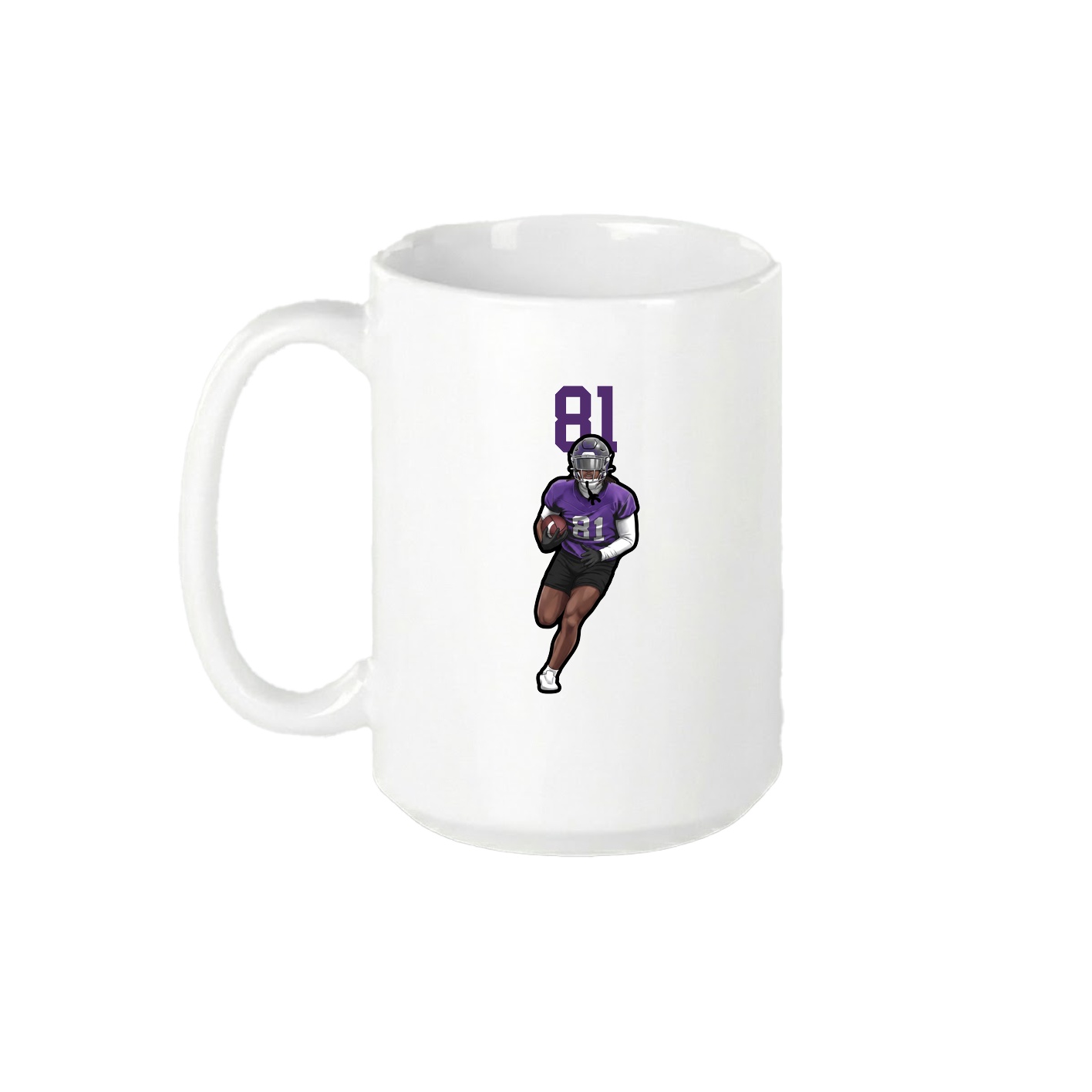 15oz Coffee Mug — Number Top in White