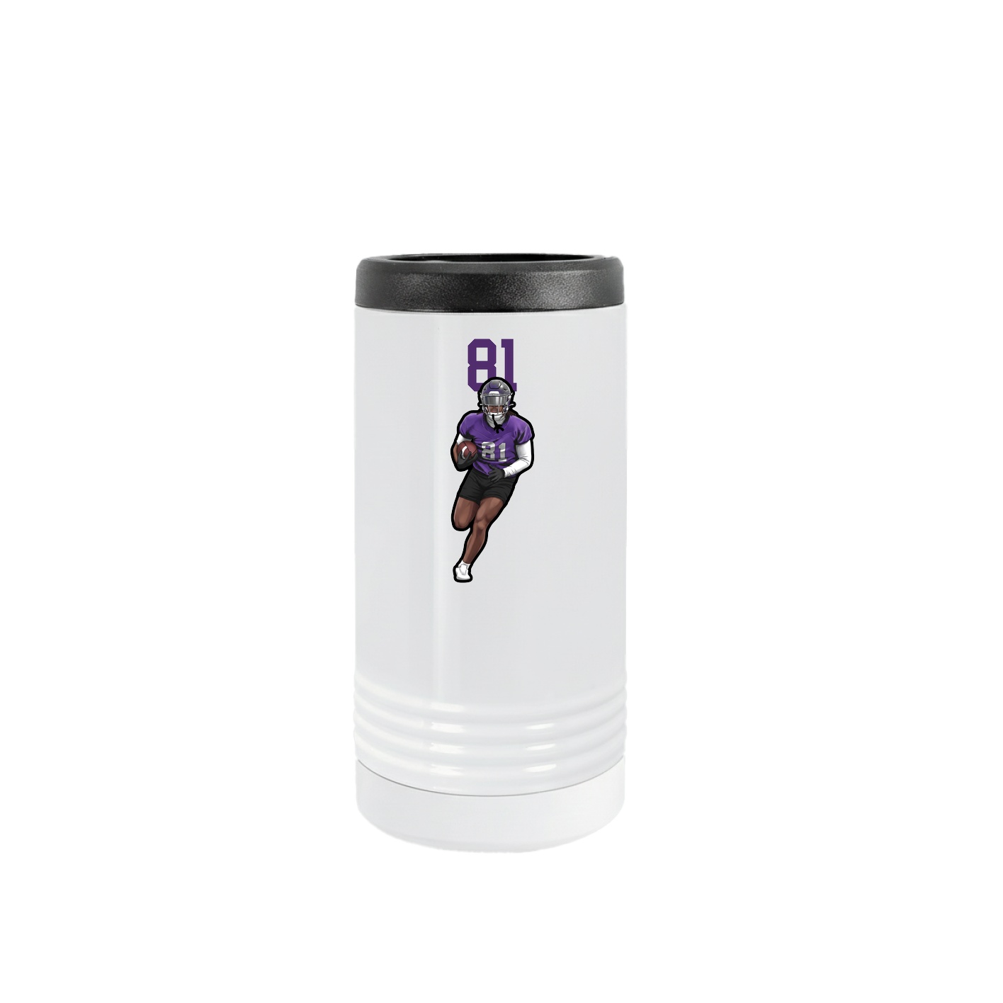 Slim Beverage Holder — Number Top in White