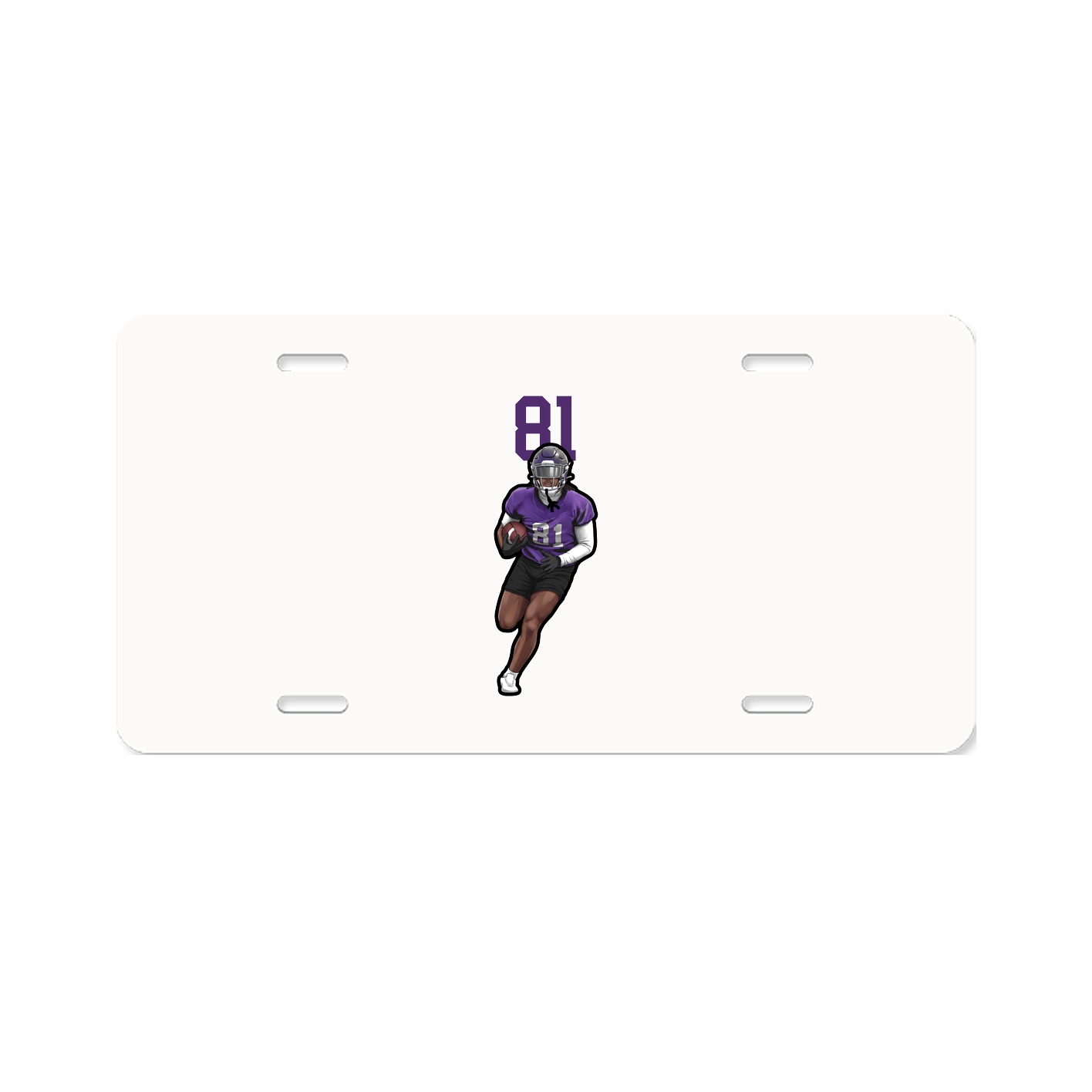 License Plate — Number Top in Classic