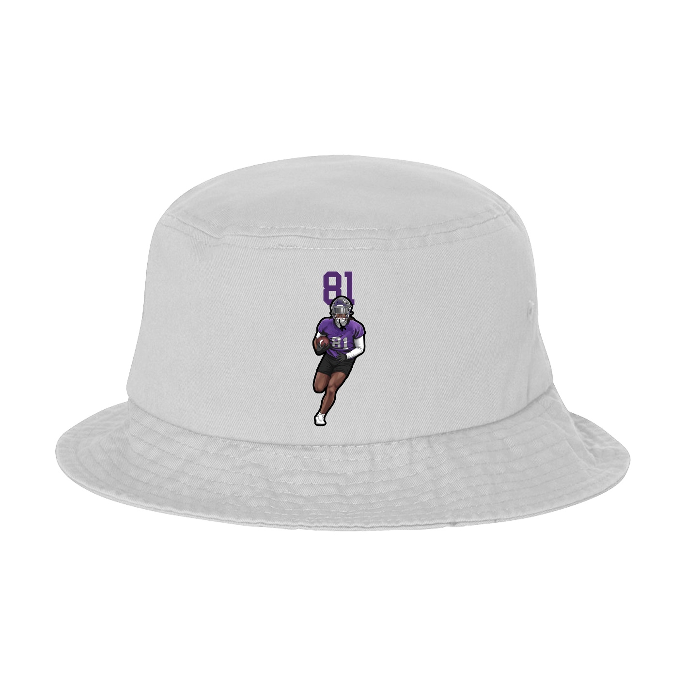Bucket Cap — Number Top in White