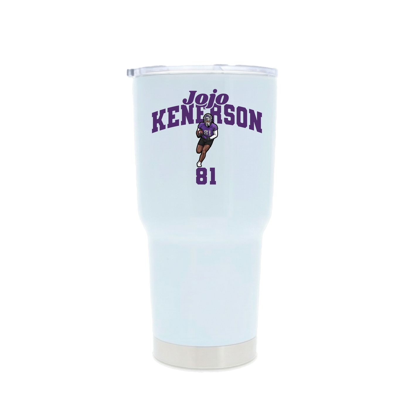 30oz Stainless Steel Tumbler — Signature Arch in White