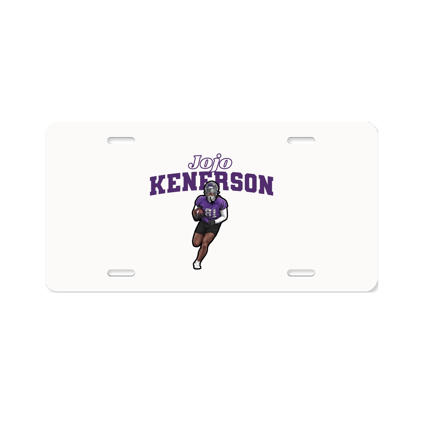 License Plate — Name Arch in Classic