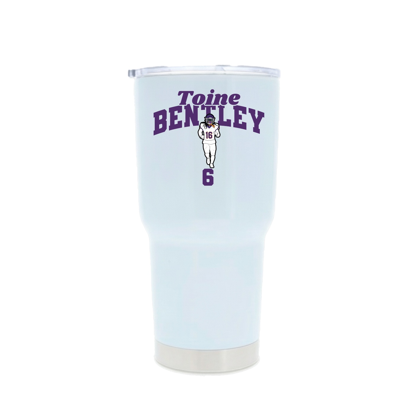 30oz Stainless Steel Tumbler — Signature Arch in White