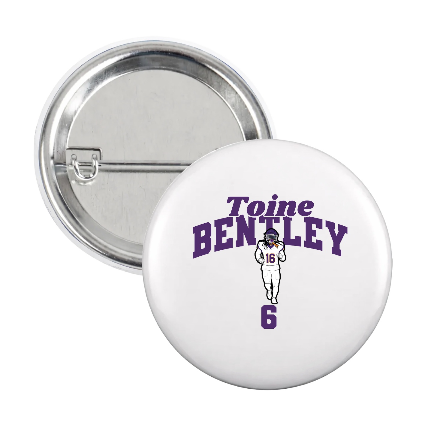 Game Day Button — Signature Arch in White