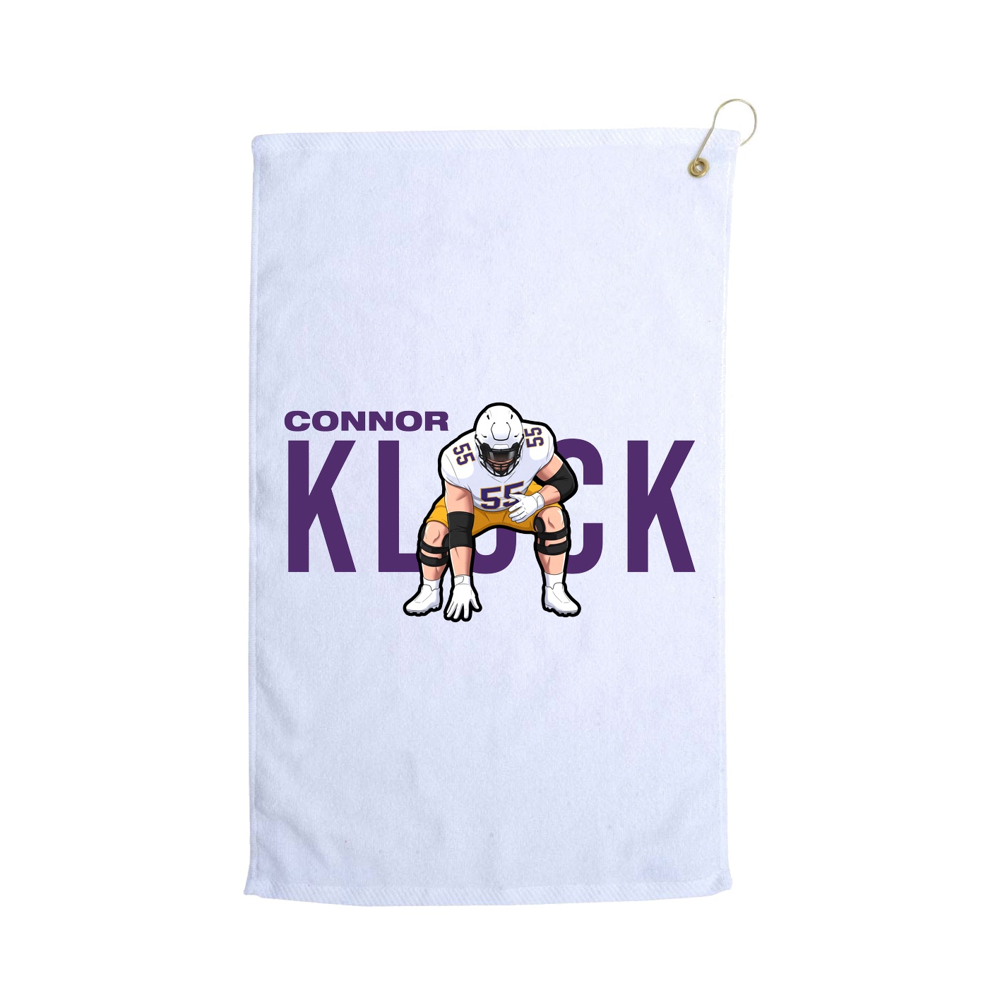 Golf Towel — Player Name in White