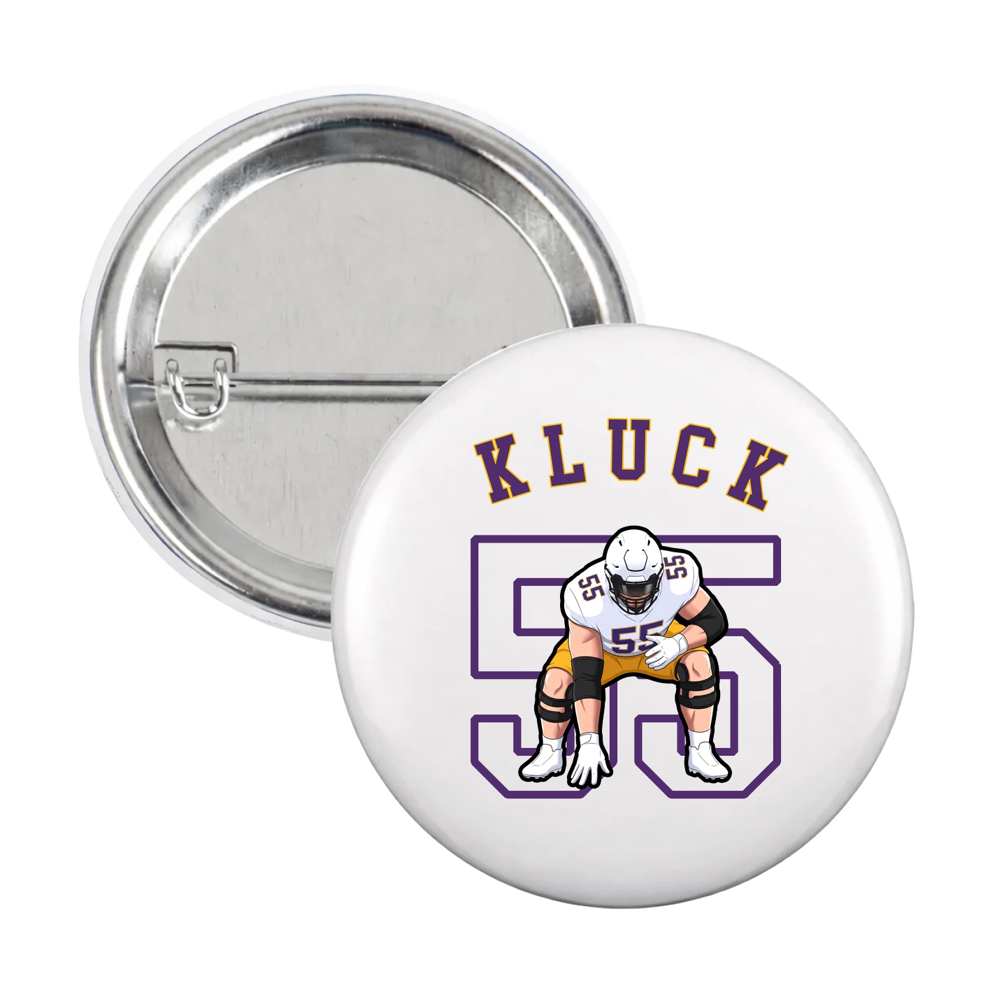 Game Day Button — Shirsey Arch in White