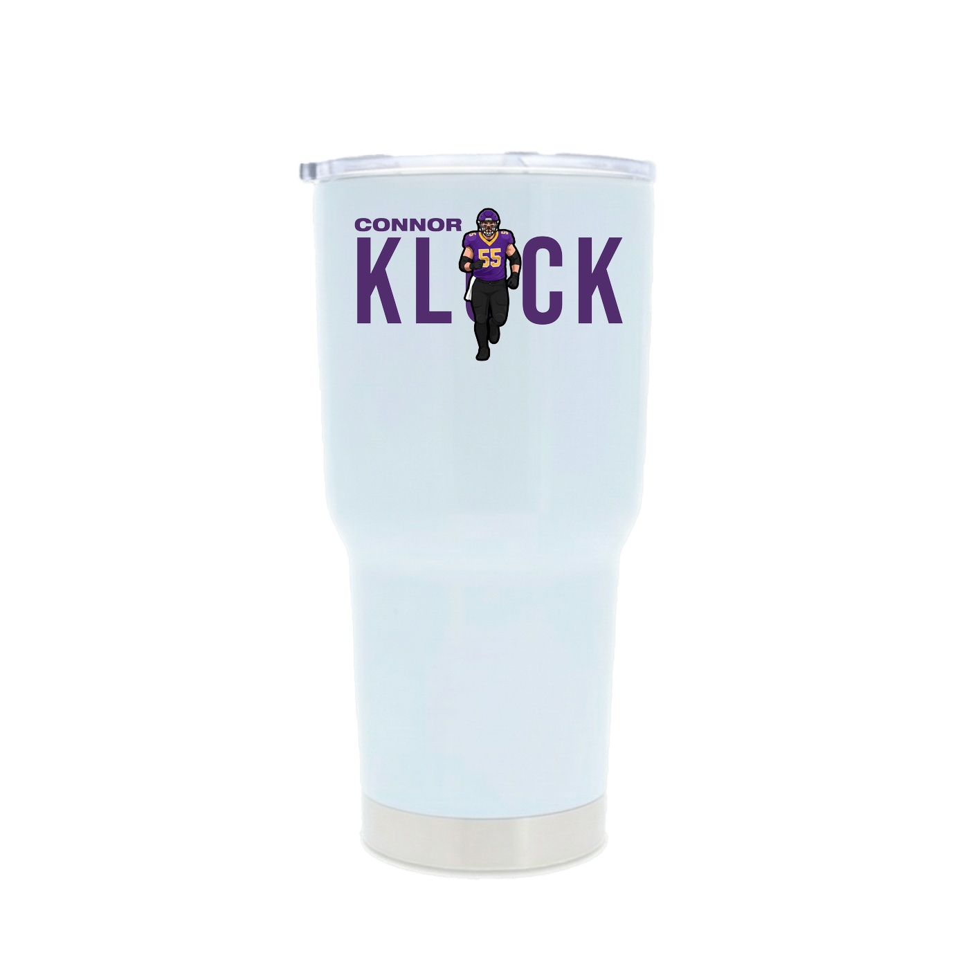 30oz Stainless Steel Tumbler — Player Name in White