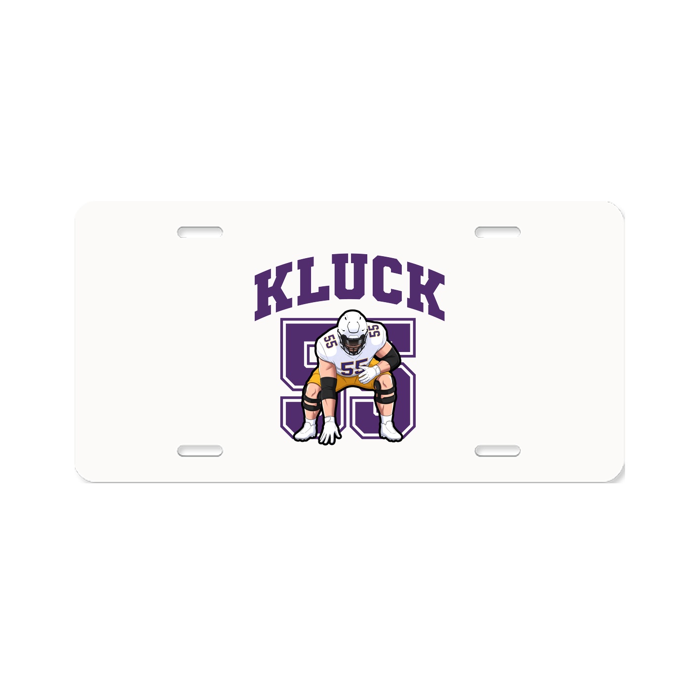 License Plate — Number in Classic