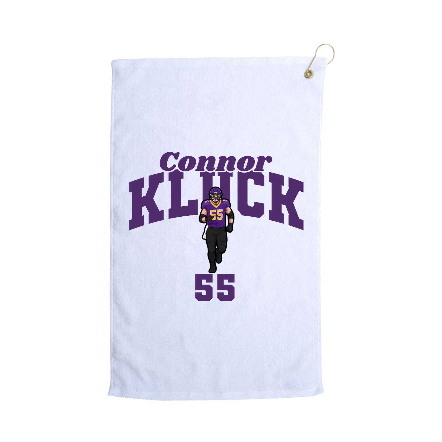 Golf Towel — Signature Arch in White
