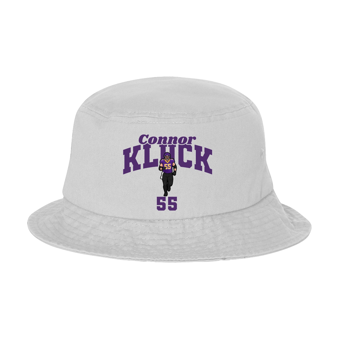 Bucket Cap — Signature Arch in White
