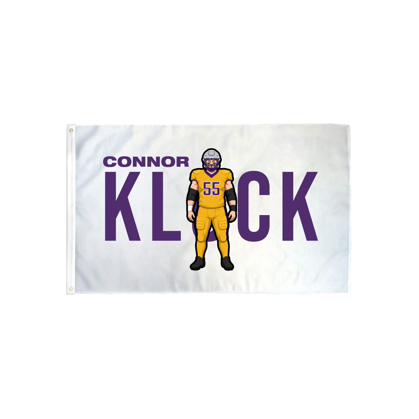 3x5 Flag — Player Name in Classic