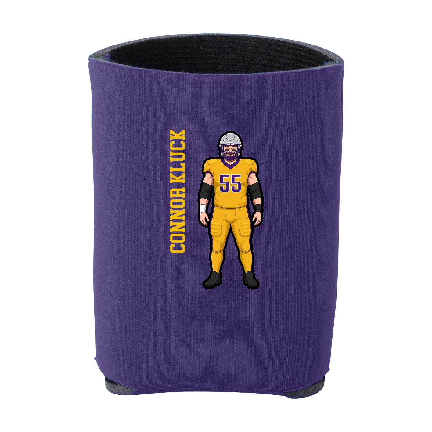 Can Holder — Name Vertical in Purple