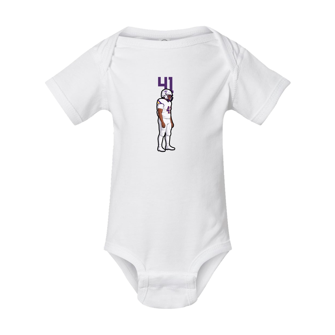 Baby Onesie — Number Top in White