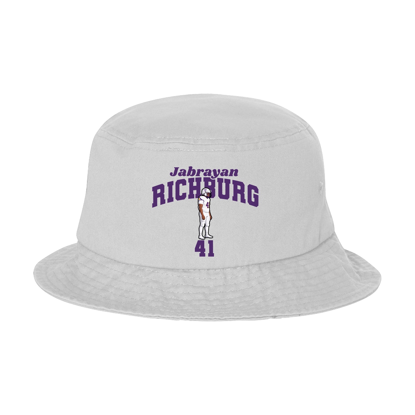 Bucket Cap — Signature Arch in White