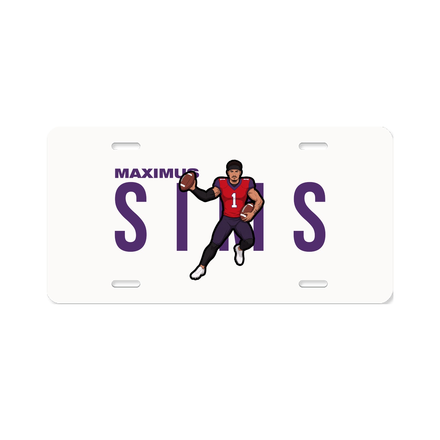License Plate — Player Name in Classic