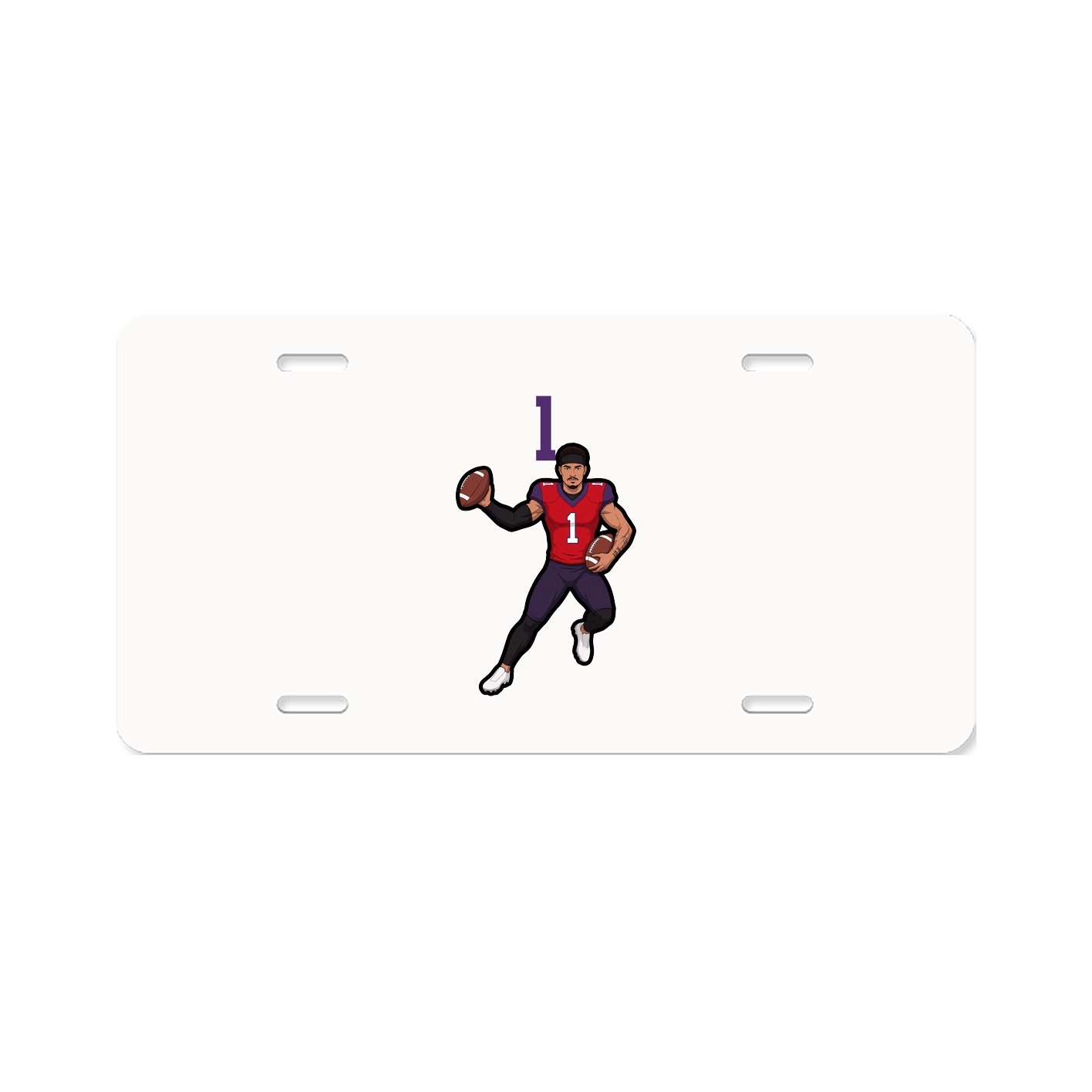 License Plate — Number Top in Classic