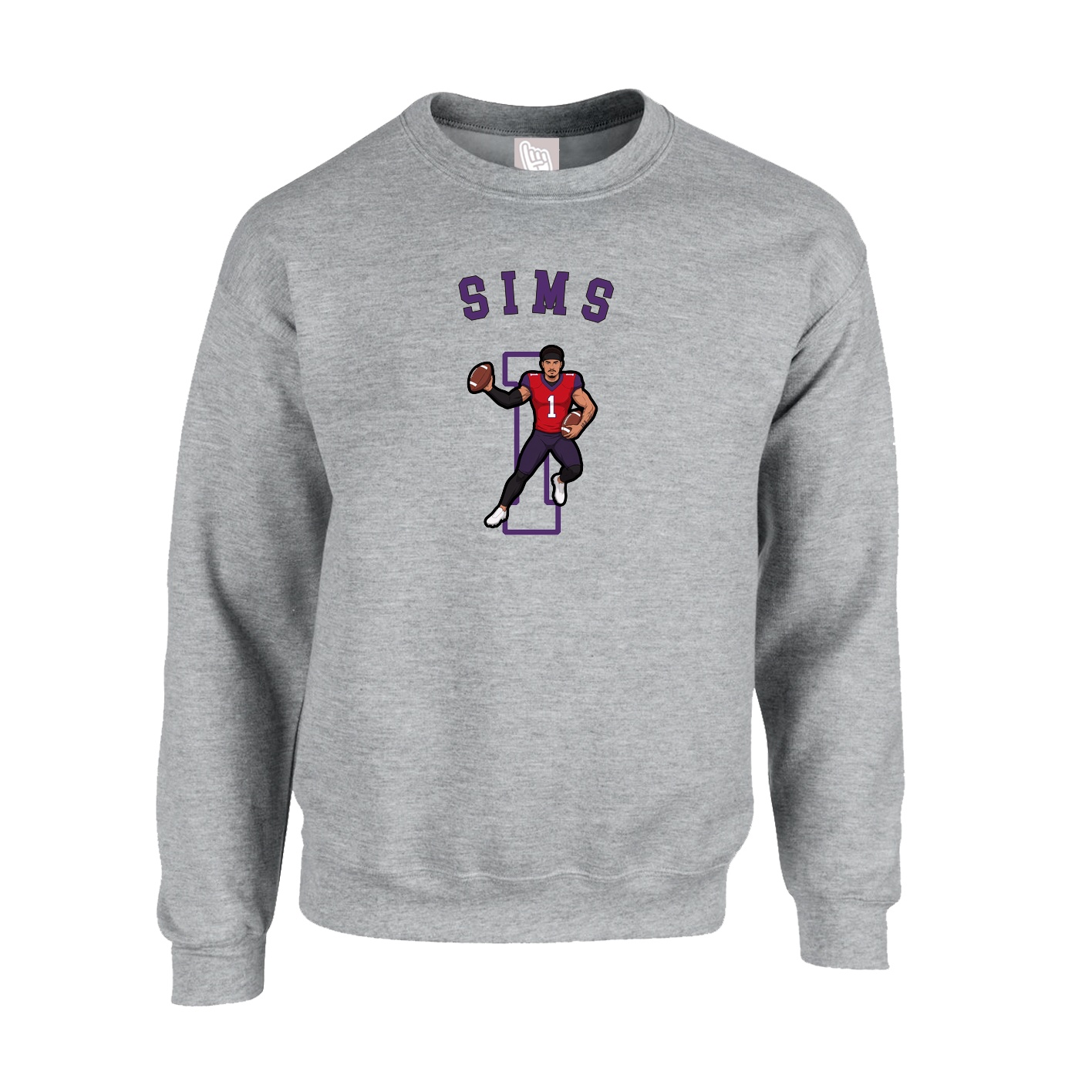 Fleece Crew — Shirsey Arch in Grey