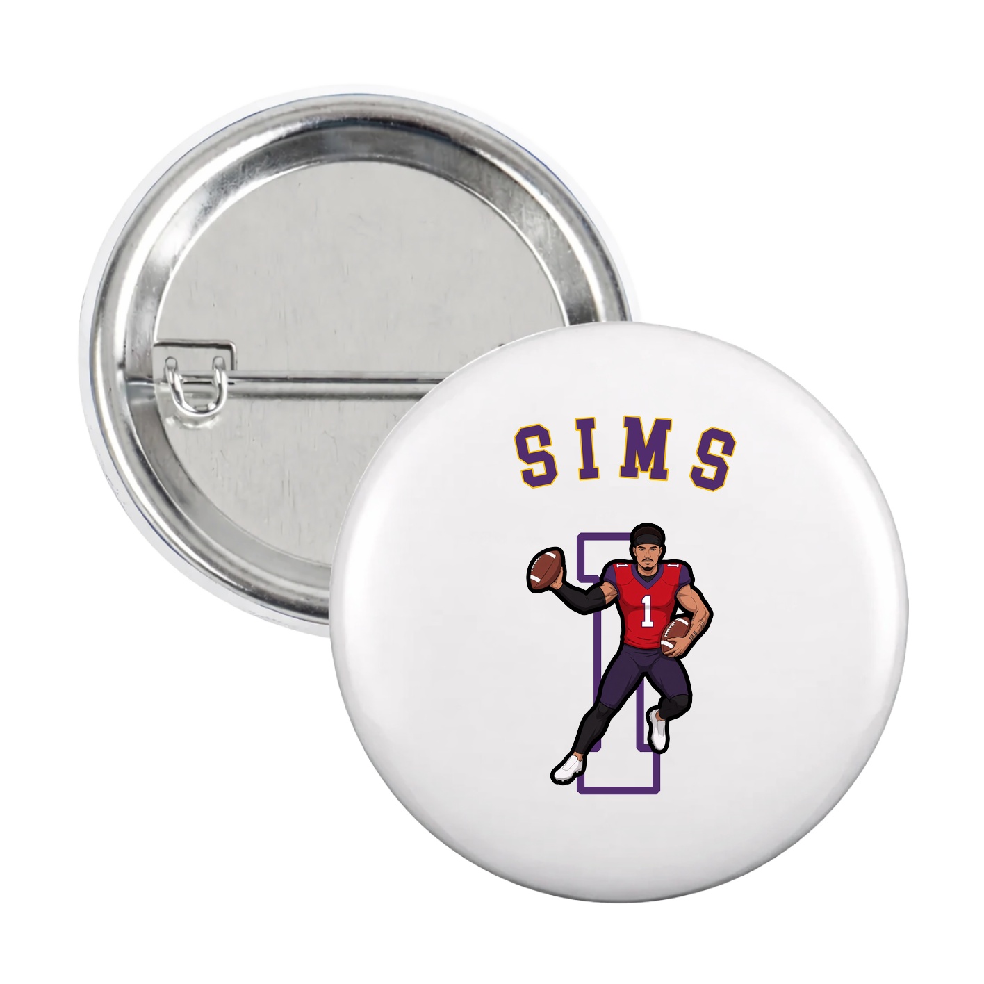 Game Day Button — Shirsey Arch in White
