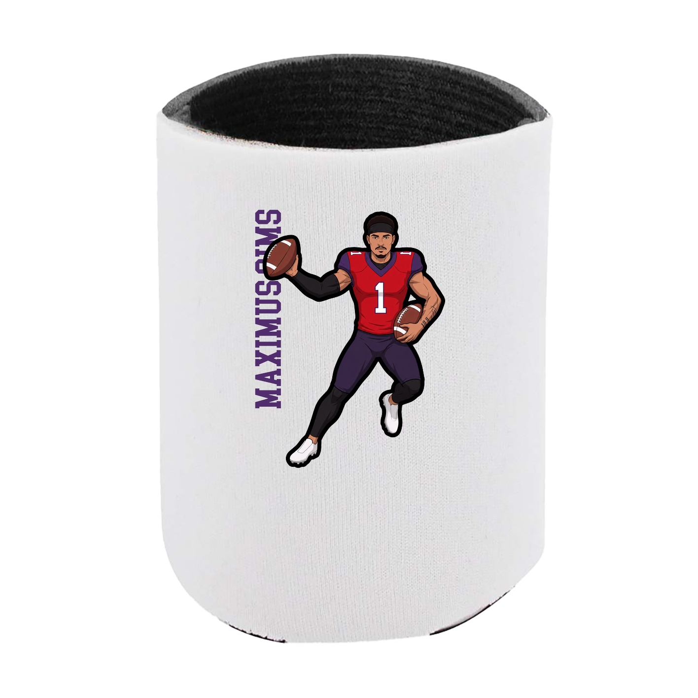 Can Holder — Name Vertical in White
