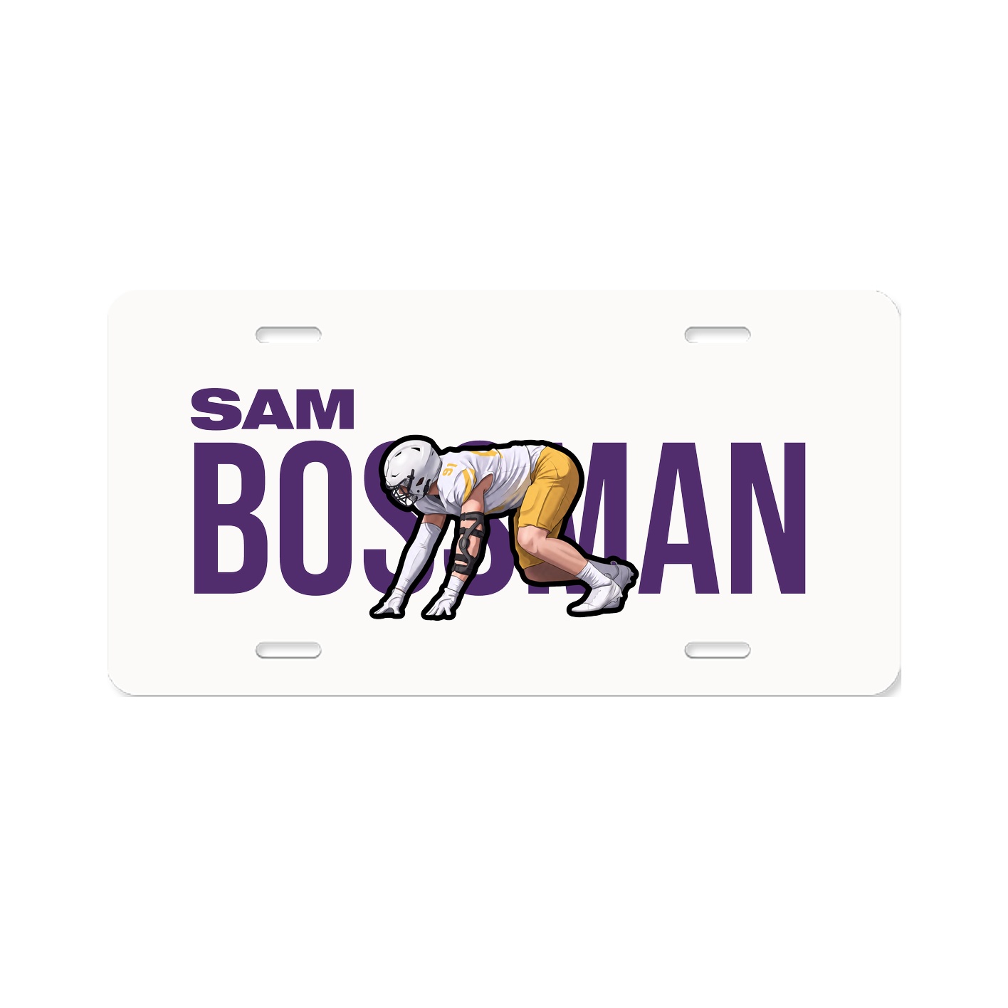 License Plate — Player Name in Classic