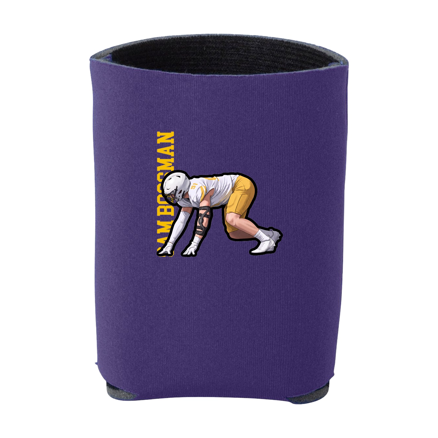 Can Holder — Name Vertical in Purple