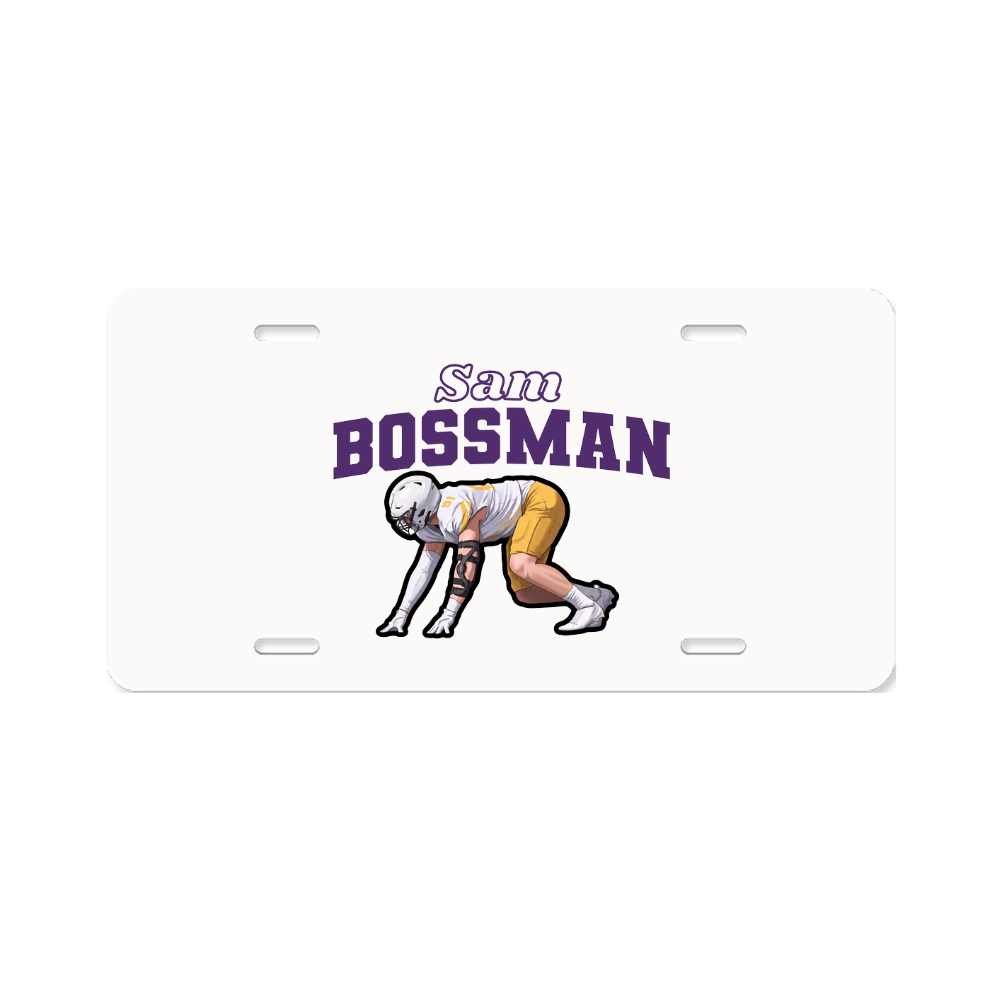 License Plate — Name Arch in Classic