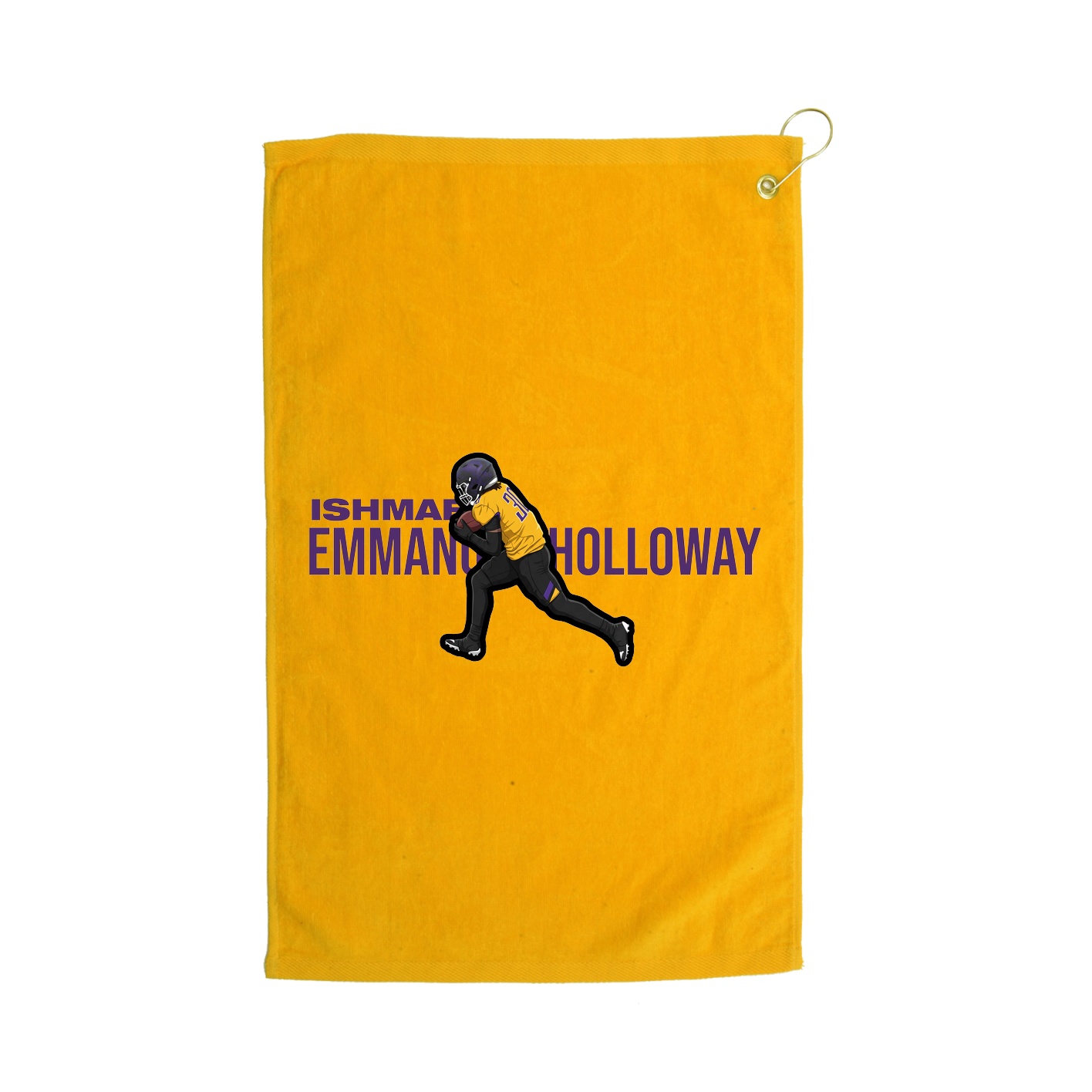 Golf Towel — Player Name in Gold