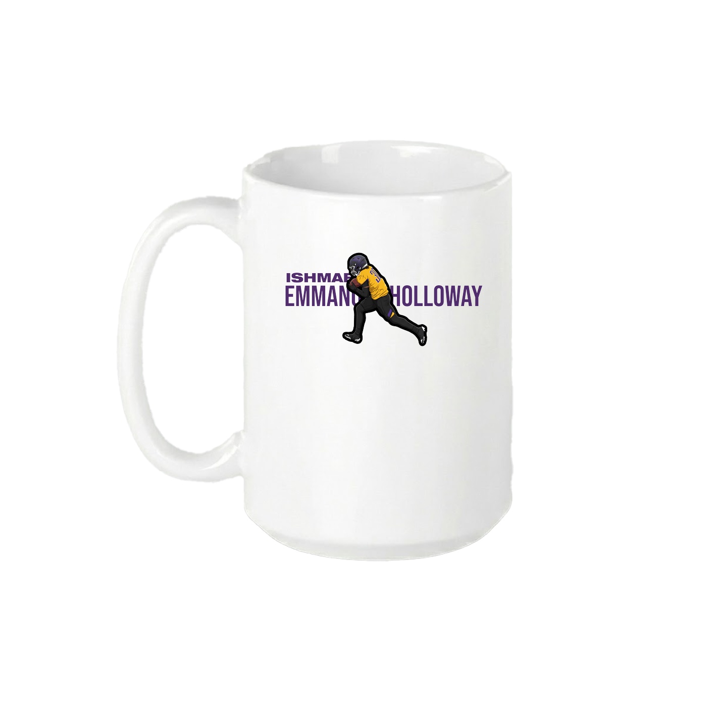 15oz Coffee Mug — Player Name in White