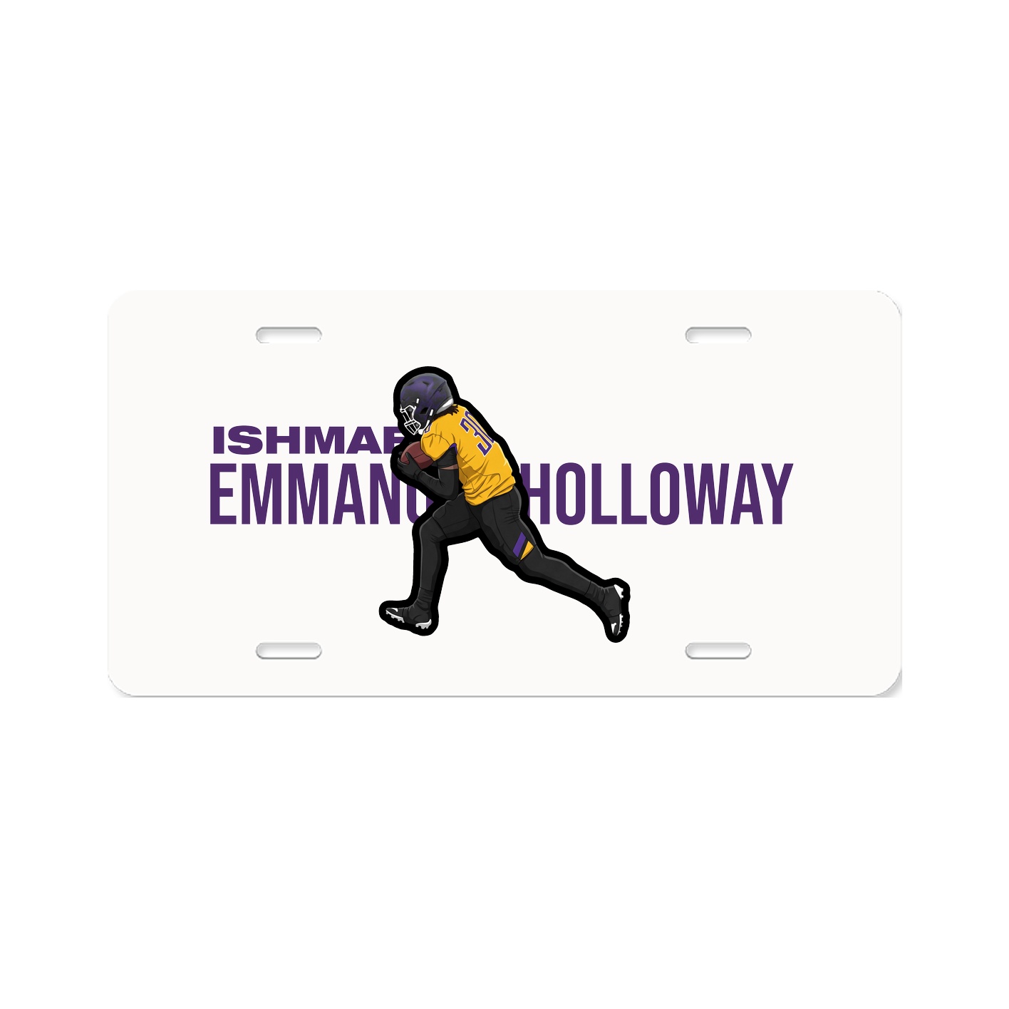 License Plate — Player Name in Classic