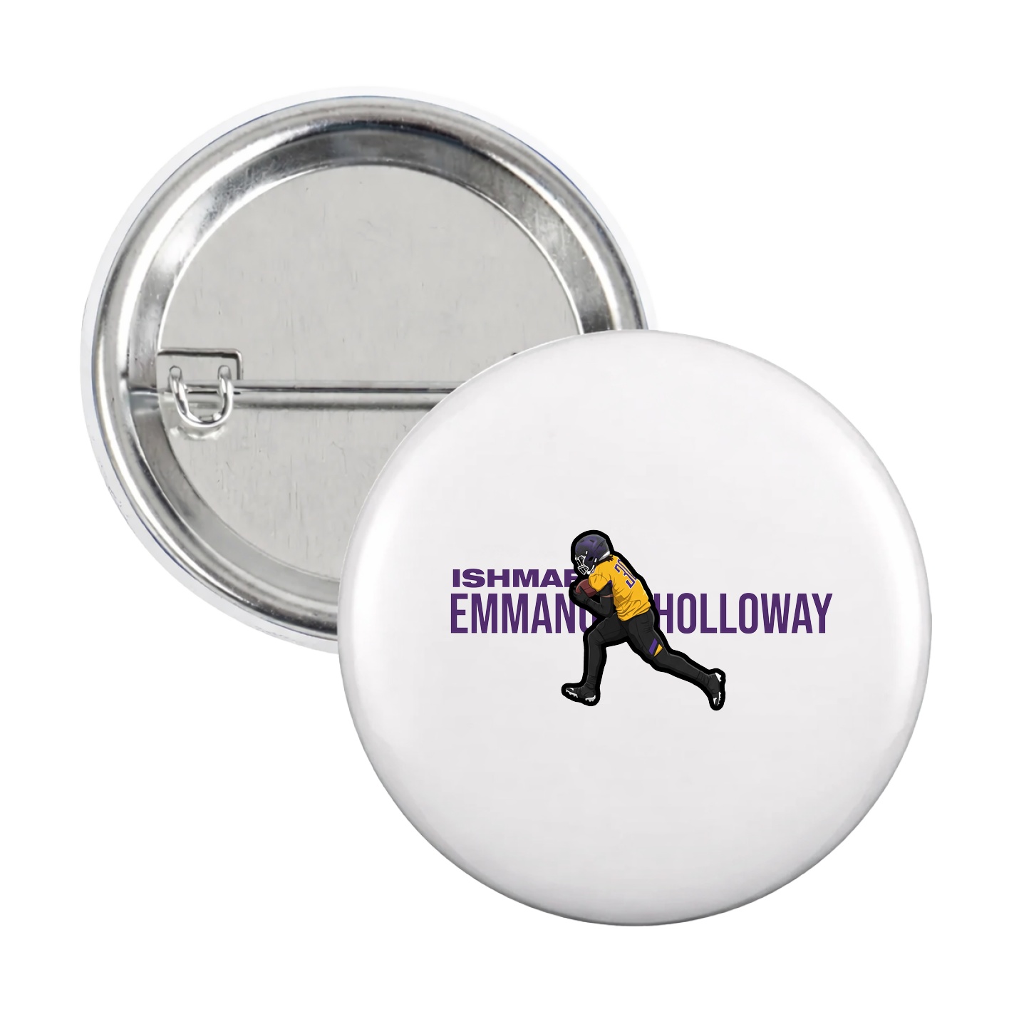 Game Day Button — Player Name in White