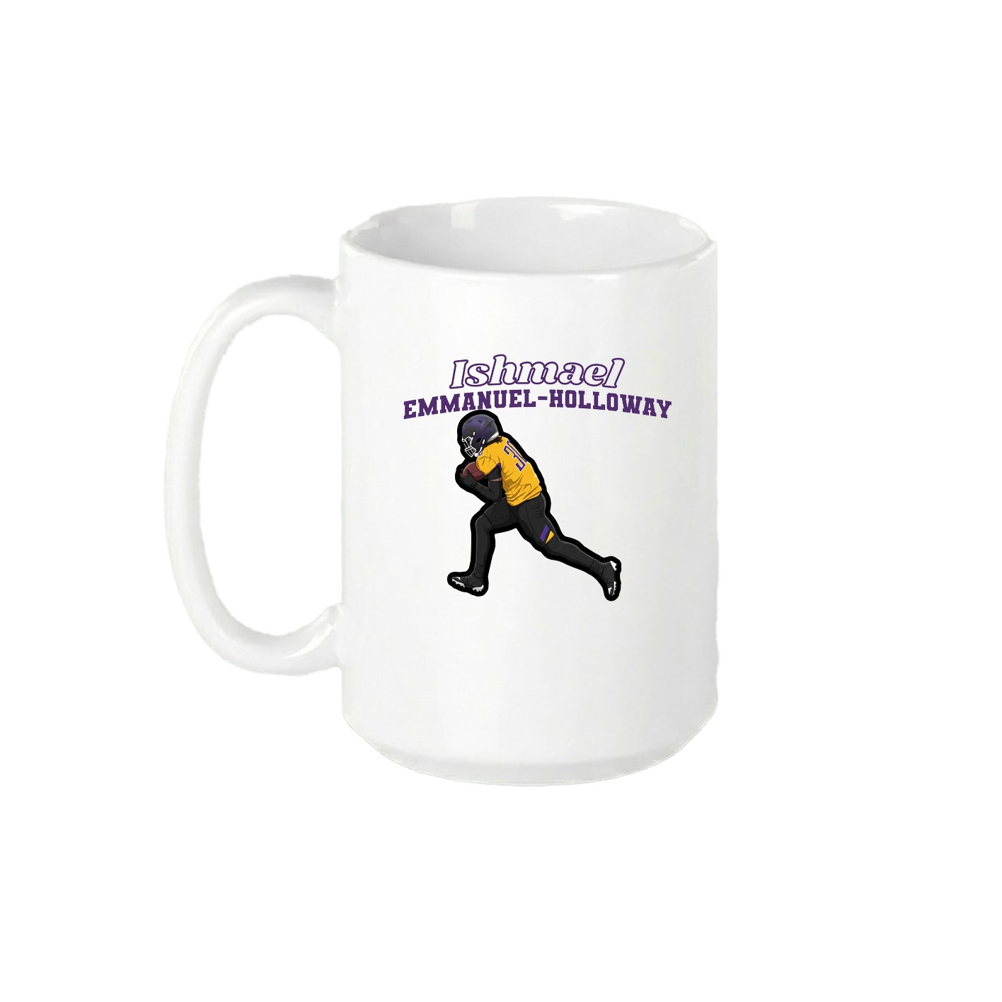 15oz Coffee Mug — Name Arch in White