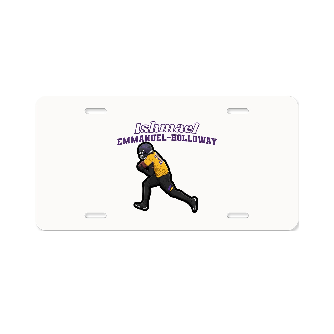 License Plate — Name Arch in Classic