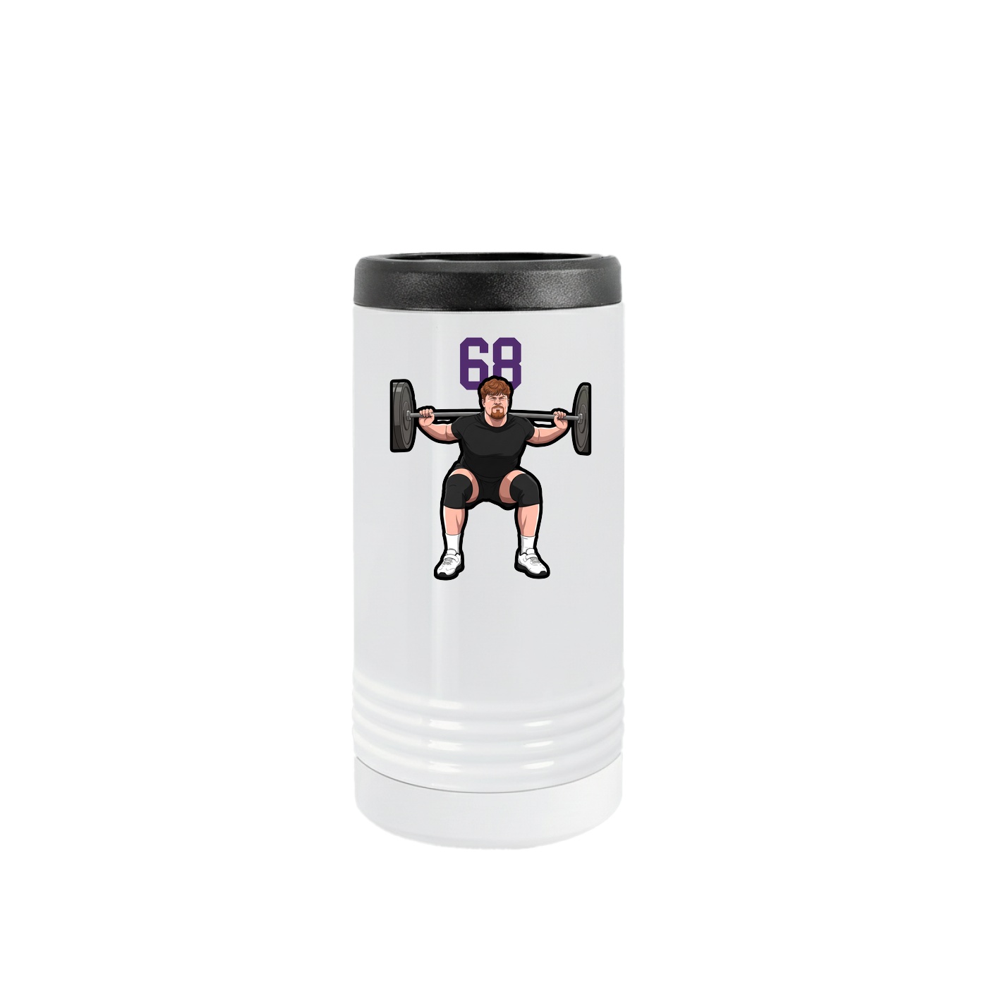 Slim Beverage Holder — Number Top in White