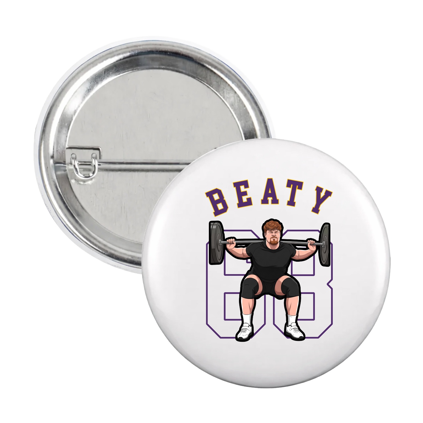 Game Day Button — Shirsey Arch in White