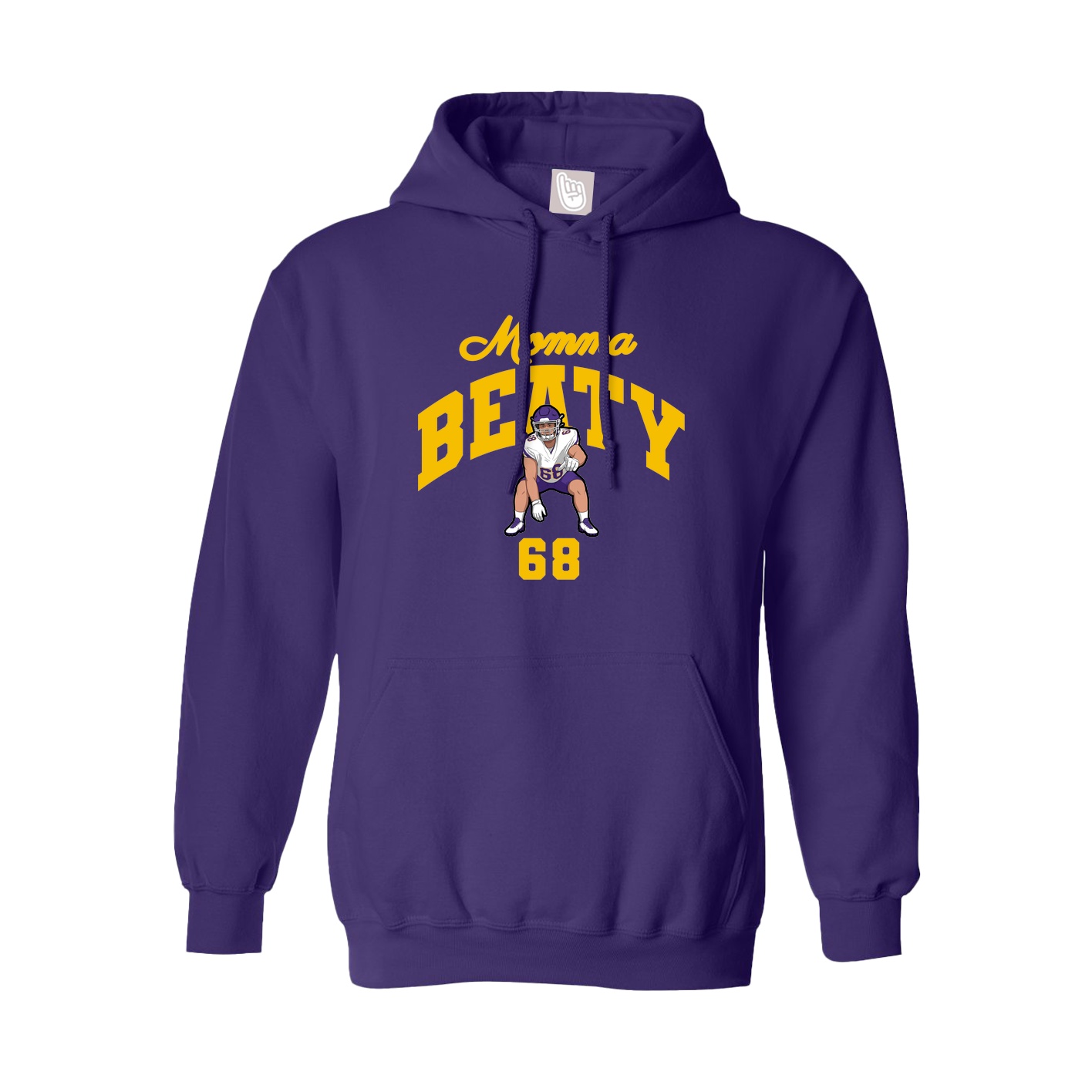 Youth Hoodie — Mothers Day Arch in Purple
