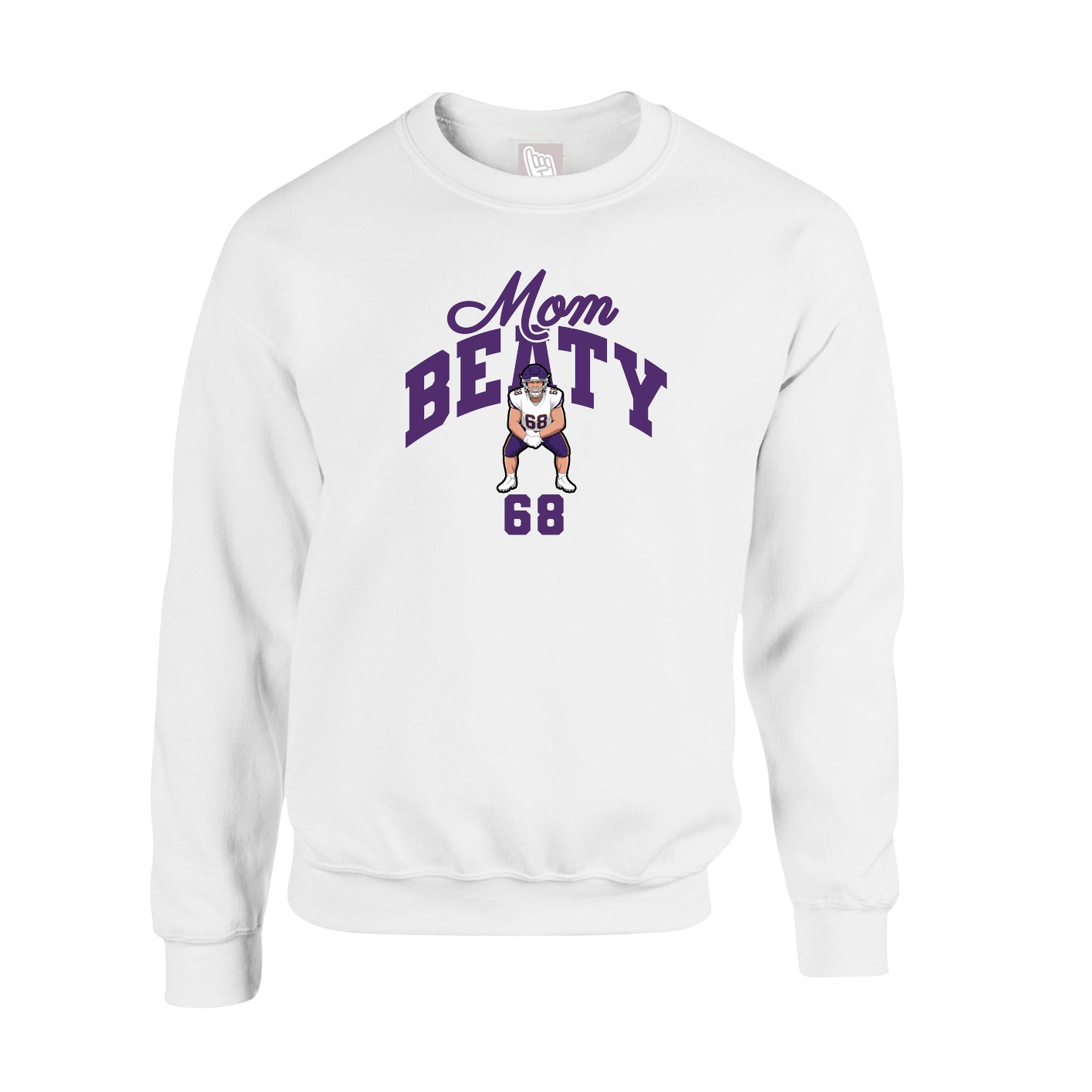 Fleece Crew — Mothers Day Arch in White
