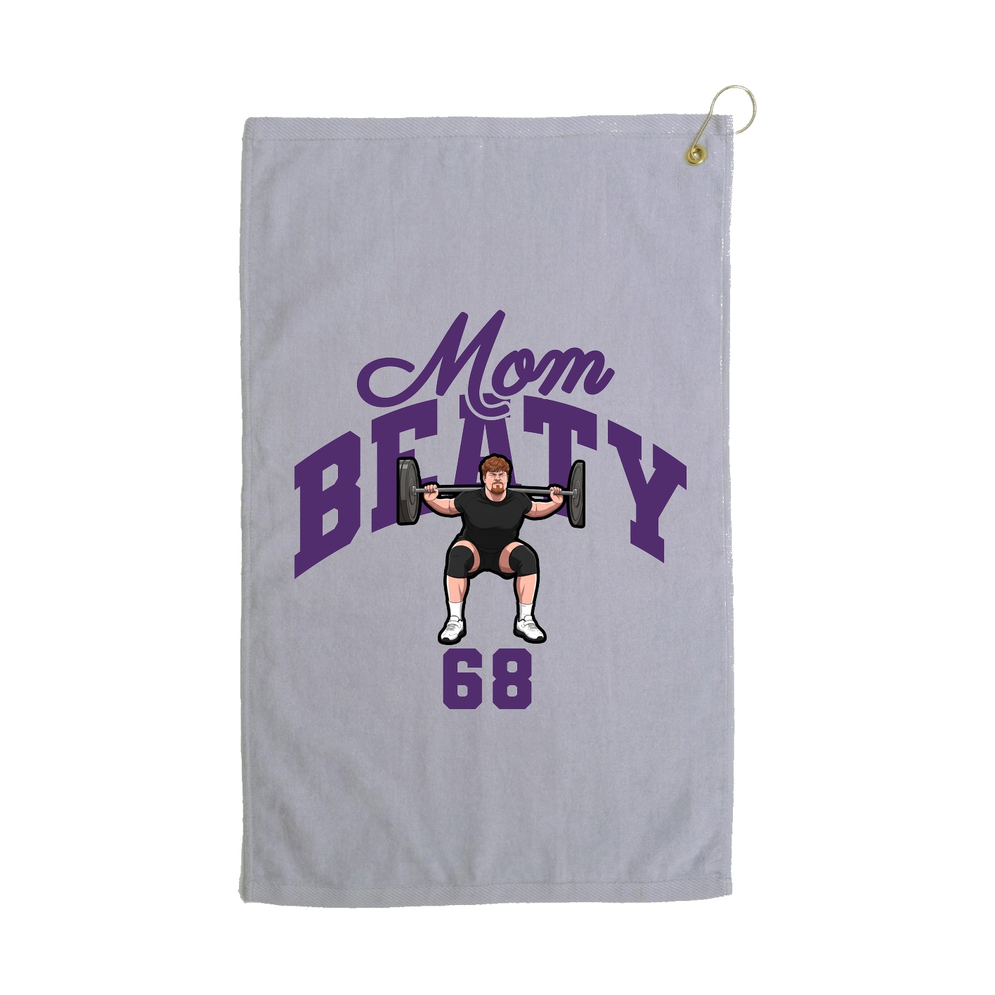 Golf Towel — Mothers Day Arch in Grey