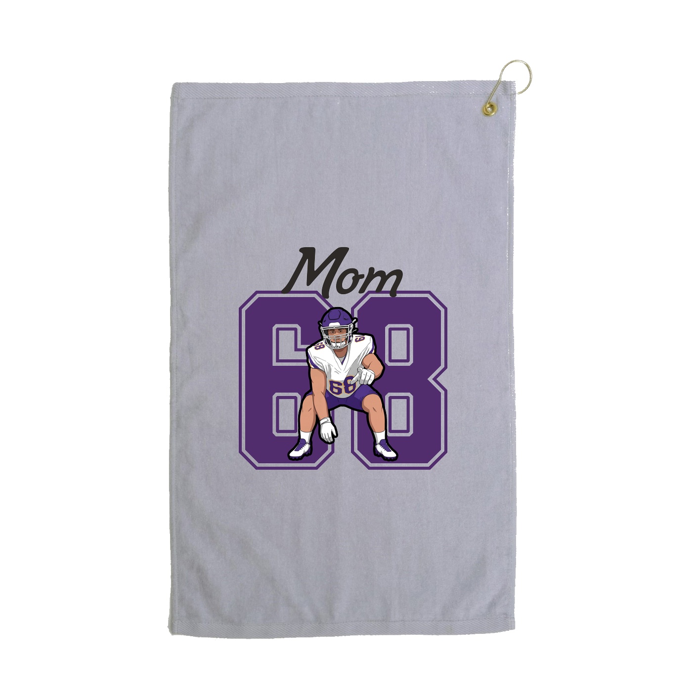 Golf Towel — Mothers Day Shirsey in Grey