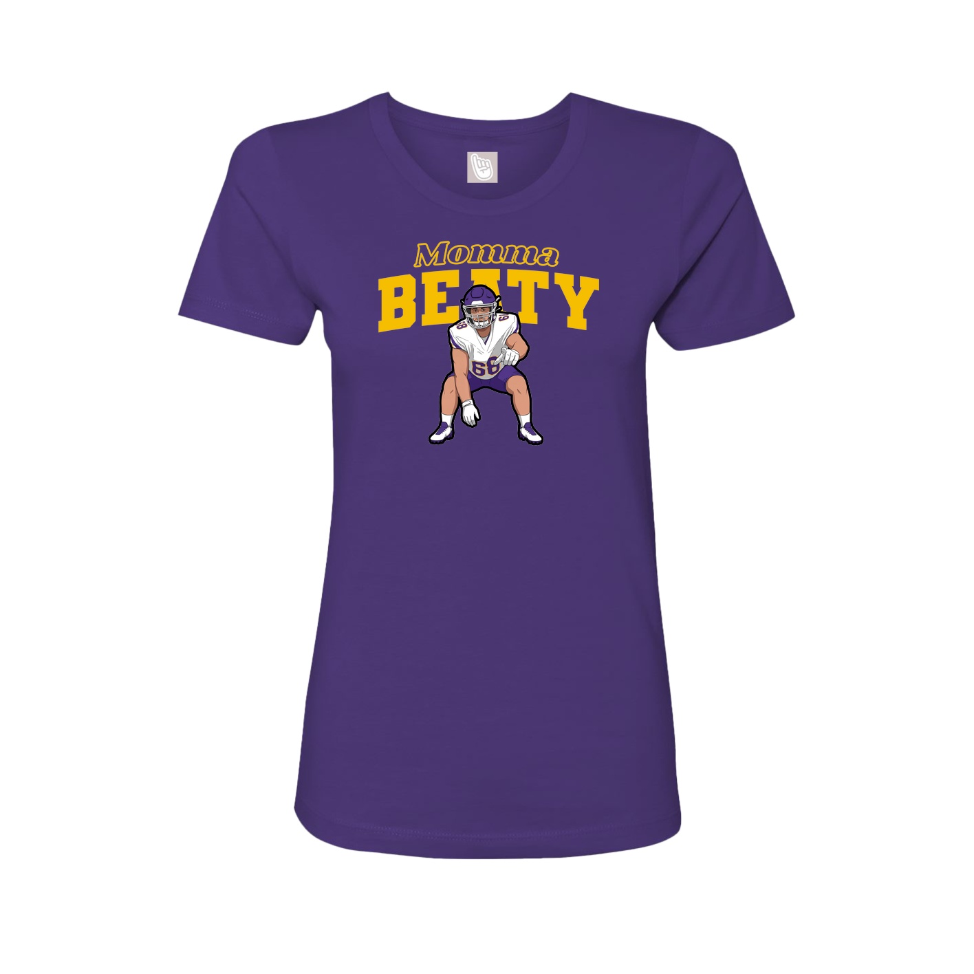 Womens Tee — Mothers Day Block in Purple